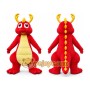 Dragon Mascot Costume Green Red Pink Blue Dinosaur Costumes