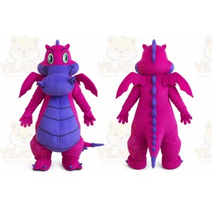 Dragon Mascot Purple Dinosaurs Mascot Costume