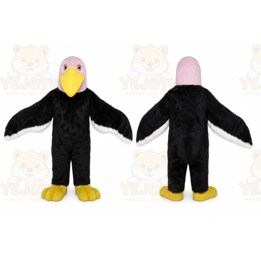 Eagle Mascot Costume Pink Bald Eagle