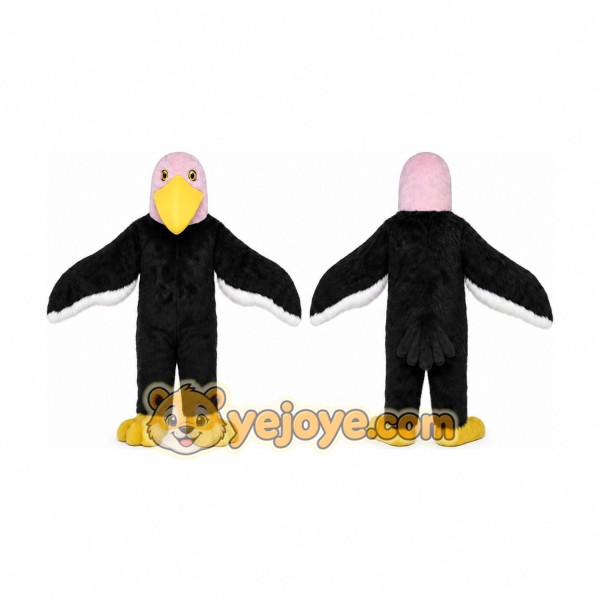 Eagle Mascot Costume Pink Bald Eagle