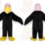 Eagle Mascot Costume Pink Bald Eagle