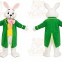 Easter Bunny Rabbit Mascot Costume With Coat