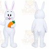 Easter Bunny White Whit Carrot Mascot Costume