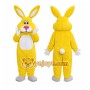 Easter Rabbit Bunny Mascot Costume Yellow Rabbit