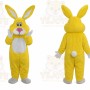 Easter Rabbit Bunny Mascot Costume Yellow Rabbit