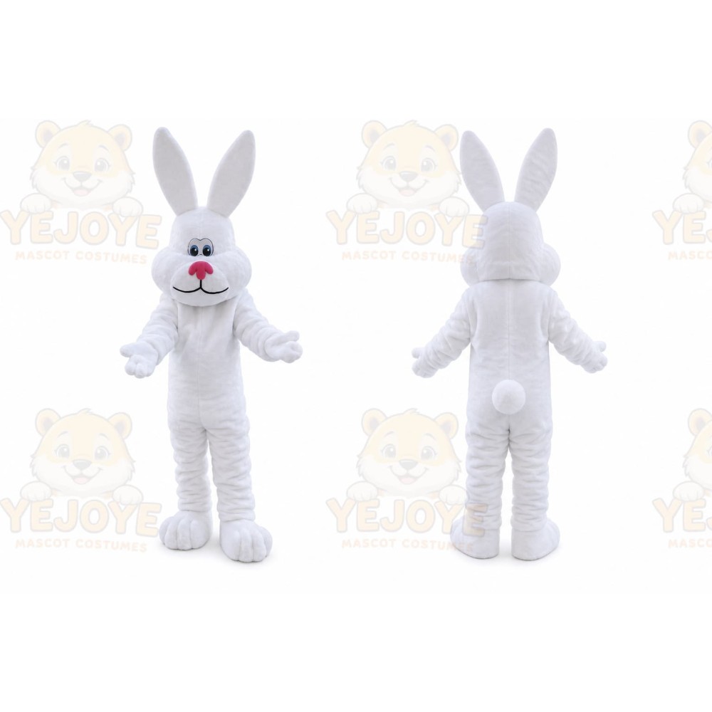 Easter Rabbit Mascot Costume White Bunny Bug Mascot