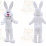 Easter Rabbit Mascot Costume White Bunny Bug Mascot