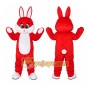 Easter Red Rabbit Bunny Mascot Costume