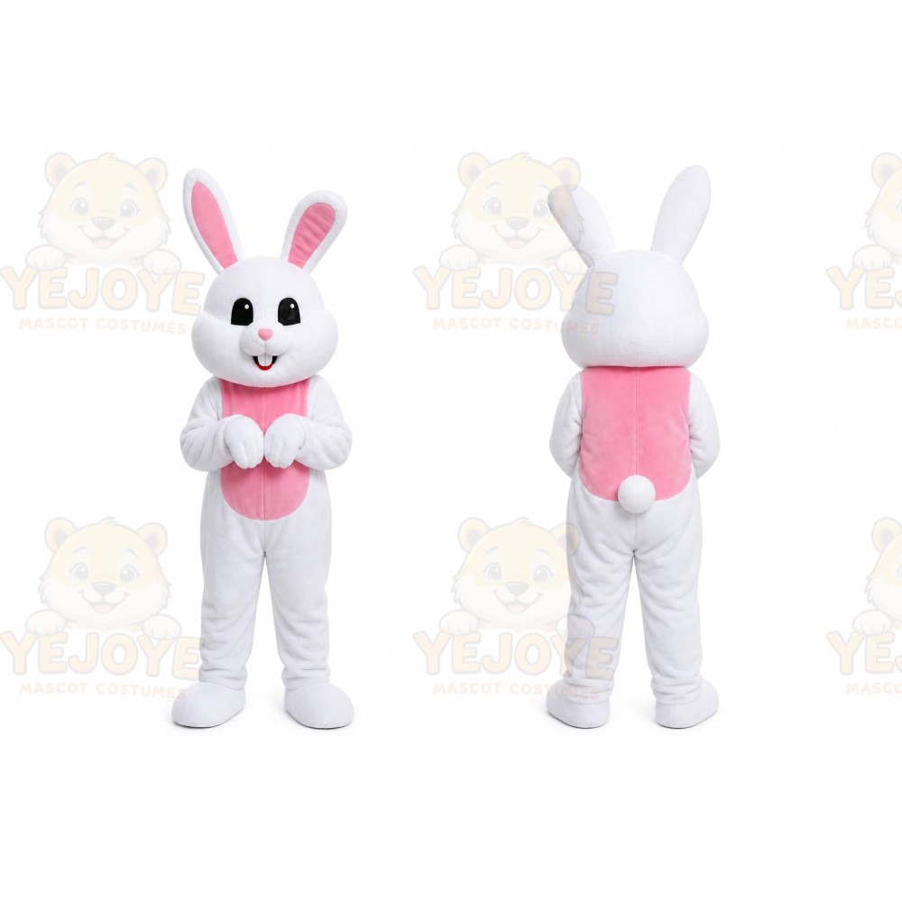 Easter White Bunny Mascot Costume