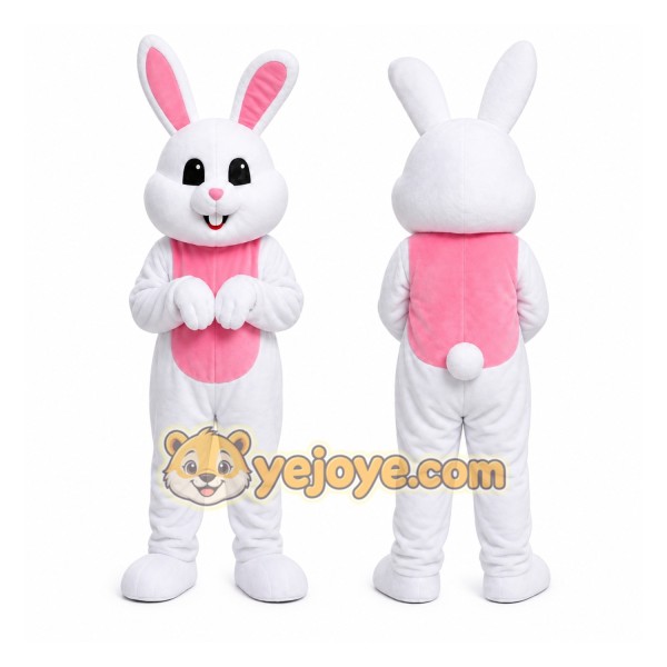 Easter White Bunny Mascot Costume