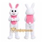 Easter White Bunny Mascot Costume