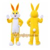 Easter Yellow Rabbit Bunny Mascot Costume Easter Yellow Rabbit Bunny Mascot Costume