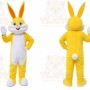 Easter Yellow Rabbit Bunny Mascot Costume