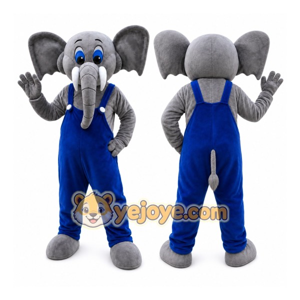 Elephant Mascot Costume Custom Cartoon Character Cosplay