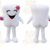 Female Tooth Teeth Toothbrush Mascot Costume