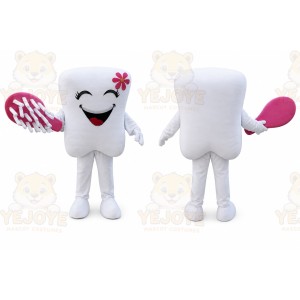 Female Tooth Teeth Toothbrush Mascot Costume