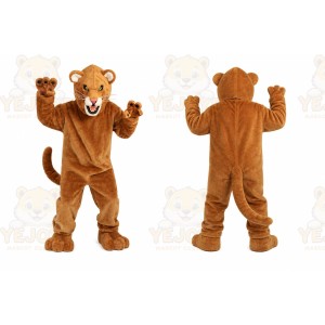 Fierce Mountain Lion Mascot Costume