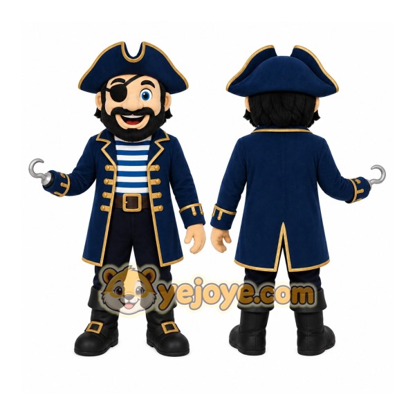 Pirate Captain Mascot Costume