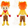Fire Boy Costume Plush Adult Fire Head Mascot Costume