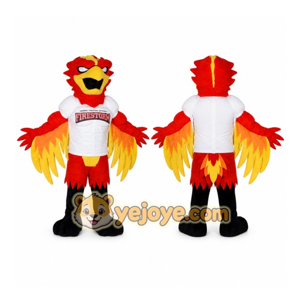 Fire Eagle Mascot Costume