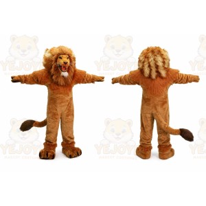 Fire Lion Mascot Costume