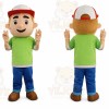 Fireman Builders Boy Mascot Costume