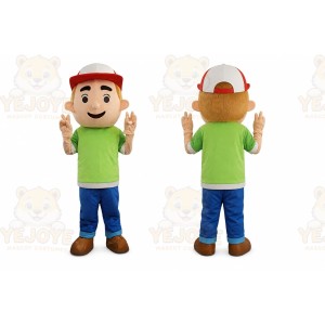 Fireman Builders Boy Mascot Costume