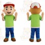 Fireman Builders Boy Mascot Costume