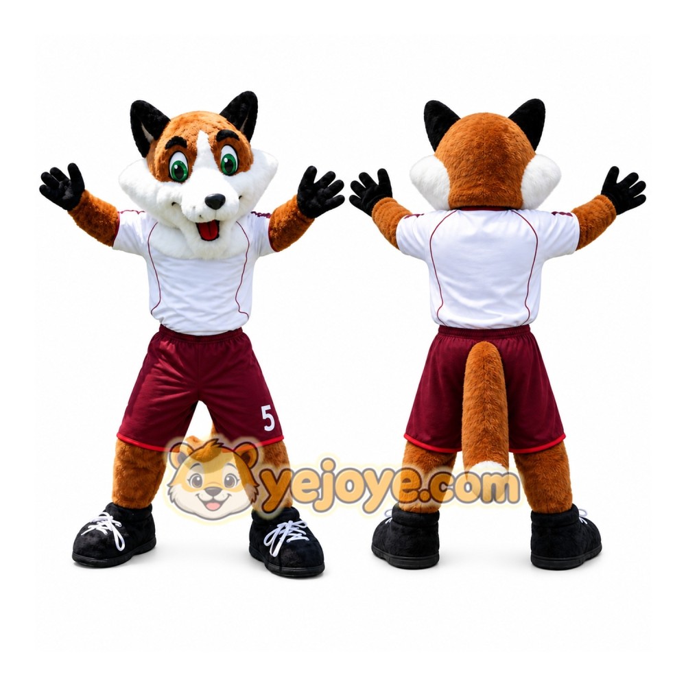 Football Soccer Fox Mascot Costume Football Soccer Fox Mascot Costume