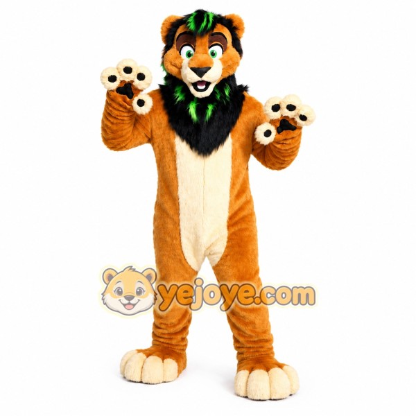 Lion Mascot Costume for Adults Custom Logo Party Character Suit