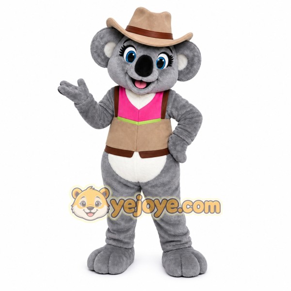 Koala Mascot Costume for Adults Custom Logo Party Character Suit