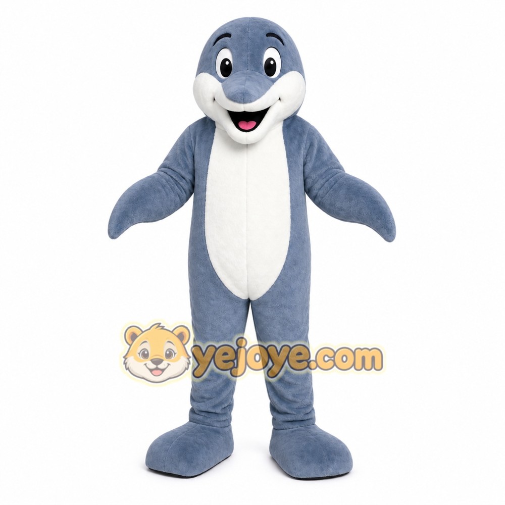 Dolphin Mascot Costume for Adults Custom Logo Party Character Suit