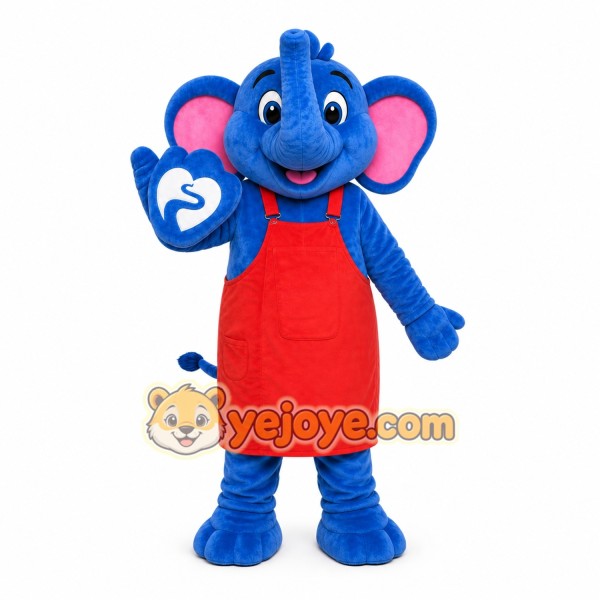 Elephant Mascot Costume for Adults Custom Logo Party Character Suit