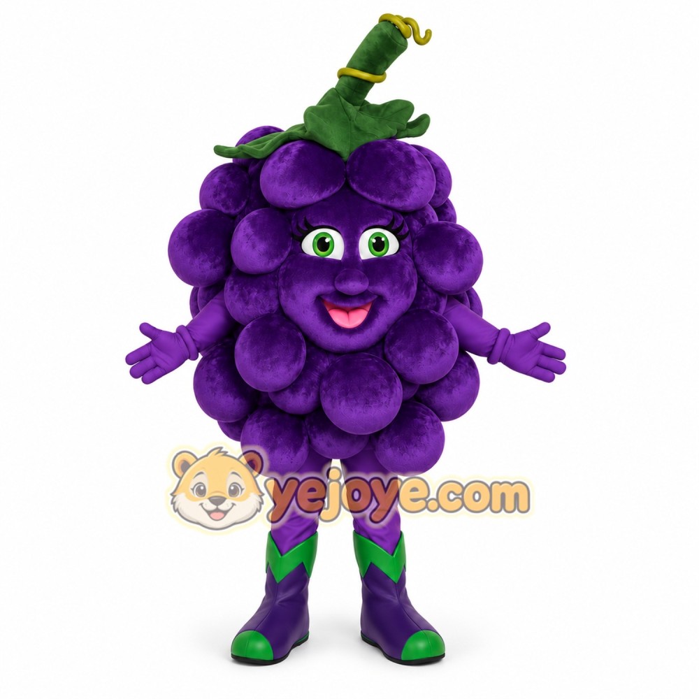 Grape Mascot Costume for Adults Custom Logo Party Character Suit