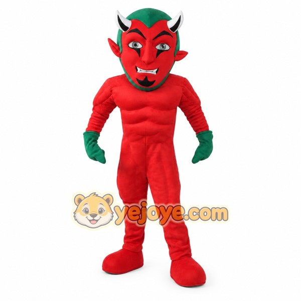 Devil Mascot Costume for Adults Custom Logo Party Character Suit