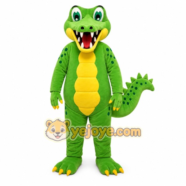 Crocodile Mascot Costume for Adults Custom Logo Party Character Suit