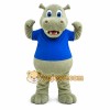 Hippo Mascot Costume for Adults Custom Logo Party Character Suit
