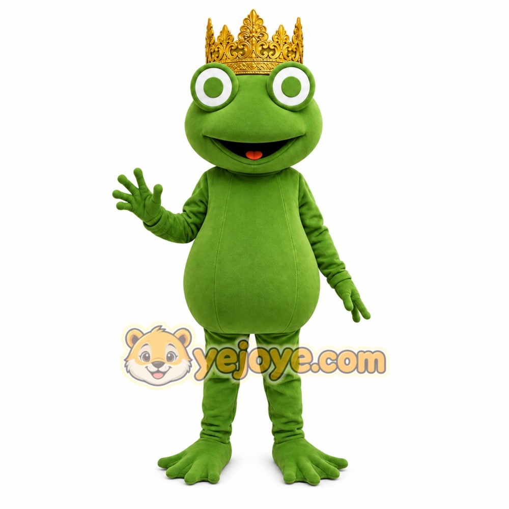 Frog Mascot Costume for Adults Custom Logo Party Character Suit