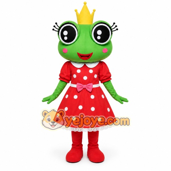 Frog Mascot Costume for Adults Custom Logo Party Character Suit