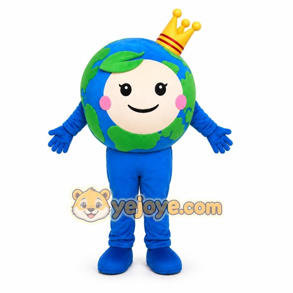 Earth Mascot Costume for Adults Custom Logo Party Character Suit