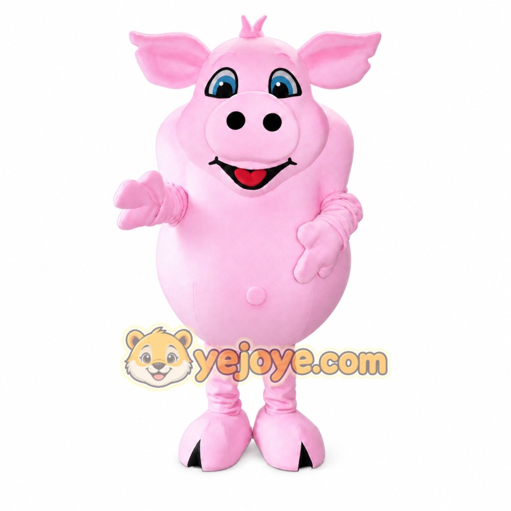 Pig Mascot Costume for Adults Custom Logo Party Character Suit