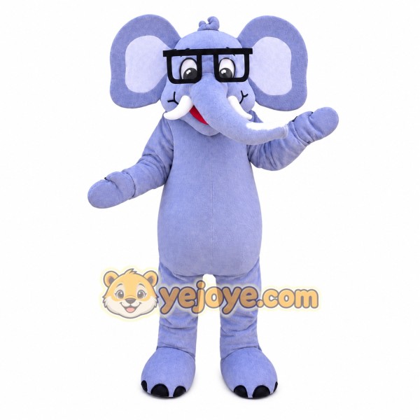 Elephant Mascot Costume for Adults Custom Logo Party Character Suit
