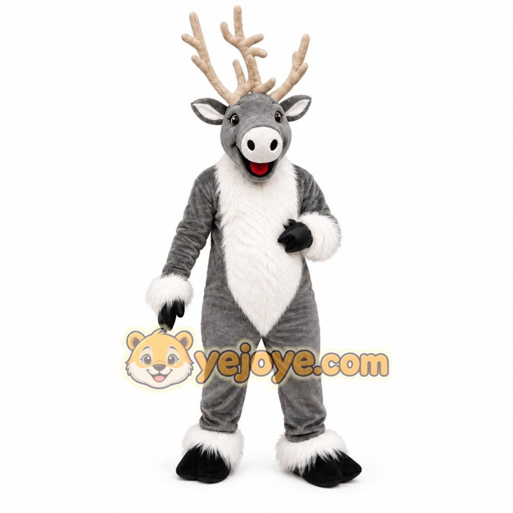 Reindeer Mascot Costume for Adults Custom Logo Party Character Suit