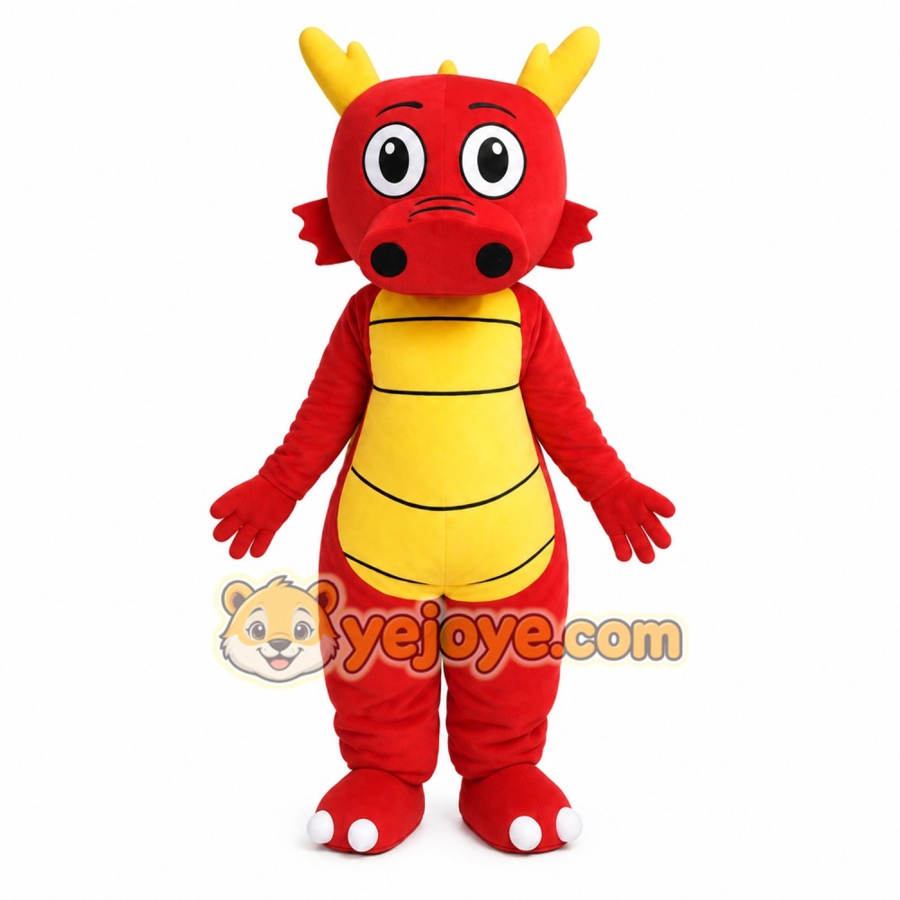 Dragon Mascot Costume for Adults Custom Logo Party Character Suit