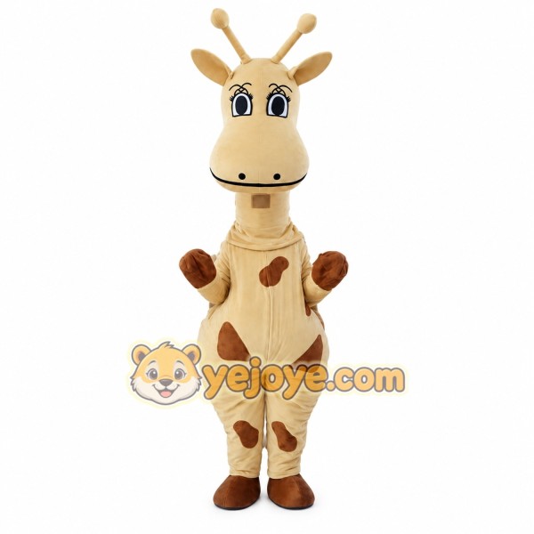 Giraffe Mascot Costume for Adults Custom Logo Party Character Suit
