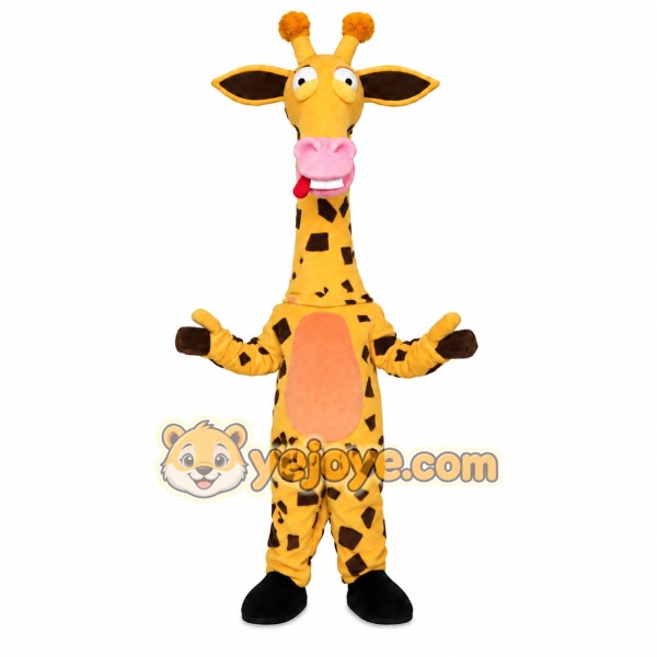 Giraffe Mascot Costume for Adults Custom Logo Party Character Suit