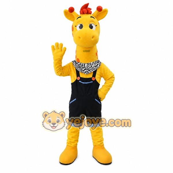 Giraffe Mascot Costume for Adults Custom Logo Party Character Suit