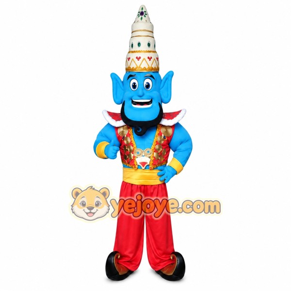Genie Mascot Costume for Adults Custom Logo Party Character Suit