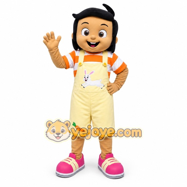 Boy Mascot Costume for Adults Custom Logo Party Character Suit