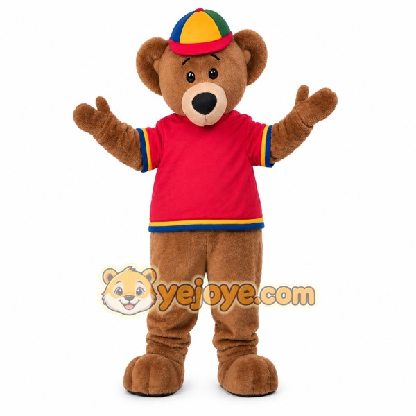 Bear Mascot Costume for Adults Custom Logo Party Character Suit